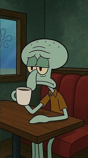 “Squidward’s Alone Moments… This Hits Hard 💔🐙 #squidward #shorts”