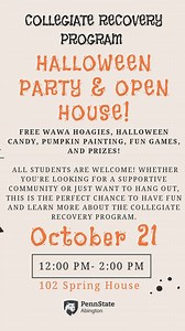 The Collegiate Recovery Program offers support to students in recovery from substance use disorders and offers programming to students in recovery from chronic mental illness, survivors of trauma, or other disabilities and disorders. The program is just one way that Abington strives to support all of our students. Learn more at abington.psu.edu. | Penn State Abington