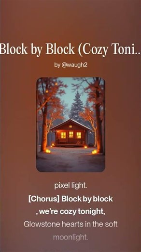 Block by Block Cozy Tonight