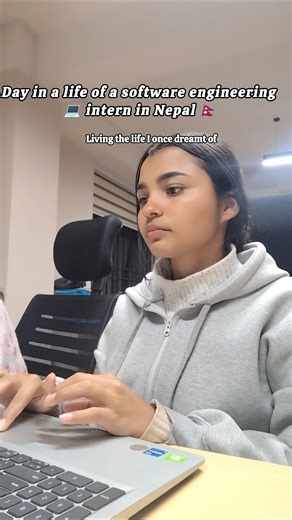 day in a life of a software engineer intern in 🇳🇵 #softwareengineer #tech #techvlog #minivlog