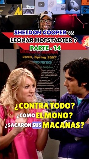 Inicia la competencia entre Leonard y Sheldon La teoría del big bang #comedia #humor #series # funny