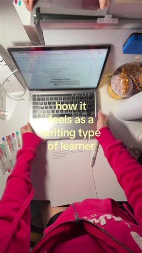 how it feels as a writing type of learner