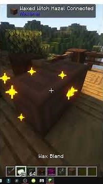 HOW TO MAKE WAX and use WAXING KIT/CLOTH in MINECRAFT HEXEREI