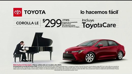 2023 Toyota Corolla TV Spot, 'Pianista: Corolla' [T2]