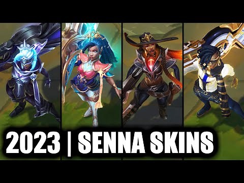 ALL SENNA SKINS SPOTLIGHT 2023 - Winterblessed Senna Newest Skin | League of Legends