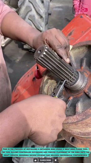 Snap Ring Pliers Tool: Precise Retaining Ring Installation for Shaft Assembly