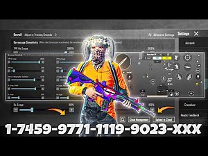 NEW UPDATE 4.1🔥BEST SENSITIVITY CODE + CONTROL SETTINGS BGMI/PUBG MOBILE