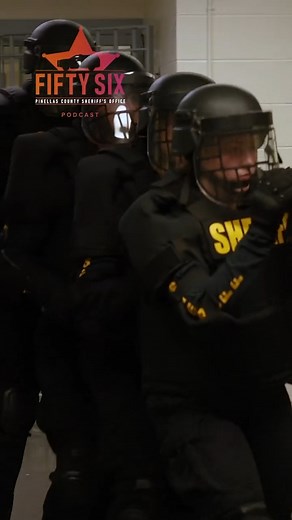 That stomp... 👀 The Corrections Response Team (CRT) is a highly trained team that operates on and off the jail compound assisting with noncompliant inmates, riots, high-risk transports, and more. Learn more about CRT on the latest episode of 56: A Pinellas County Sheriff’s Office Podcast. | Pinellas County Sheriff's Office