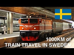 1000KM of TRAIN TRAVEL IN SWEDEN - 4K Train Driver's View (Gothenburg to Östersund)