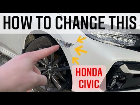 How to change the side marker light on a Honda Civic 2017-2022