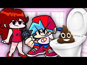 Friday Night Funkin' Boyfriend and Girlfriend POOP in the TOILET. Friday Night Funkin Poops. FNF Poo