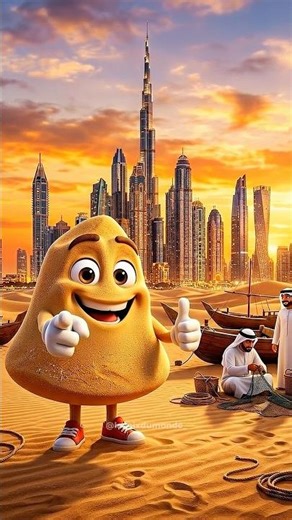 Tu savais que Dubaï était un désert vide il y a 50 ans ?🏝️ #dubai #burjkhalifa #desert #histoire