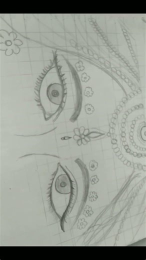 Radha Ji & Krishna jii Eyes👀 sketch drawing #reel# viral # trending # simple # easy # search #