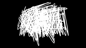 Download Scribble Abstract White Line Retro Ornament Looping Overlay for free
