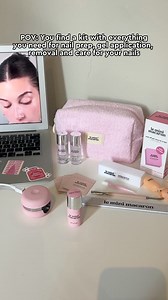 2.1K views | Introducing our Happy Nails Mani Set!  Everything you need for an at-home manicure, from prep and gel application to removal and nail care—all in one gorgeous, limited edition pink terry pouch.  Choose your favorite kit color, and we’ll take care of the rest. Perfect for gifting or treating yourself! #gelnails #gelmanicure #nailcare #nails #diynails #nailsathome | Le Mini Macaron | Facebook
