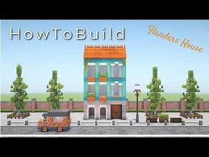 【Minecraft】おしゃれな西洋風の住居の作り方。フランドル建築。HowToBuild.