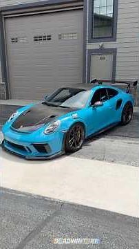 Miami Blue Porsche 911 GT3 RS 991.2 - Walkaround [4K] #porsche #racing #supercars