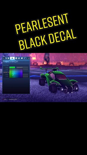 Pearlescent Black Octane Decal Designs for Rocket League