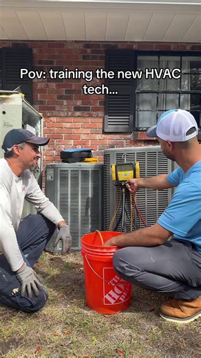 Training a New HVAC Technician in Refrigerant Recovery