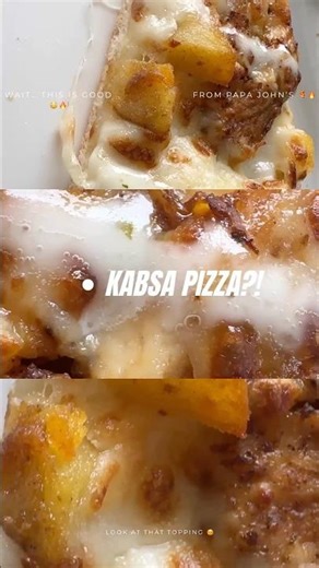 I Tried Chicken Kabsa Pizza from Papa John’s 😳🍕
