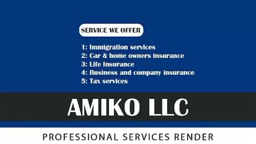 LIFEINSURANCE, AUTO INSURANCE, MEDICAL INSURANCE, IMMIGRATION PAPERS(green card and TAX RETURN PREPARE. welcome