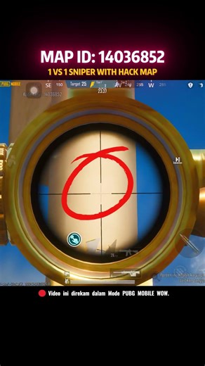 1 vs 1 Sniper with hack map ☠️ #pubgmobile