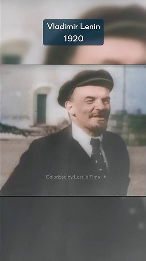 Rare footage of Vladimir Lenin from 1920 in color