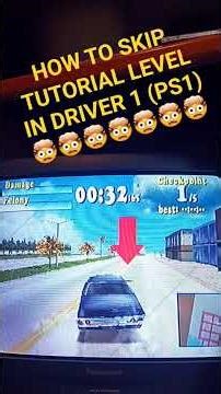 Driver 1 PS1 - How To Skip Tutorial Mission