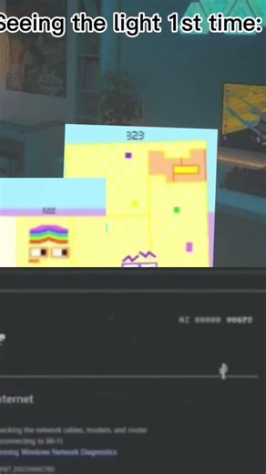 No İnternet Dinosaur Game! \\\\ Ft. 322 And 323 \\\\ (Numberblocks Band Retro Memes) (Capcut)