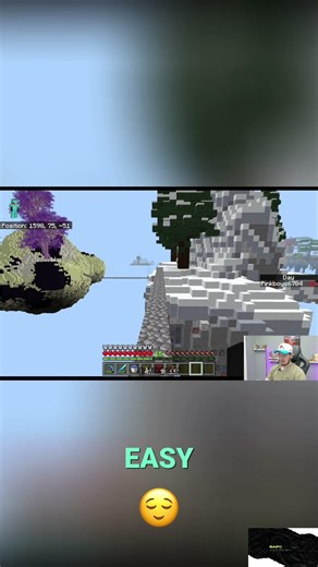 Minecraft Player Stuck in Sky! Finds Clay, Long Way Home #shorts