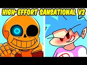 Friday Night Funkin' VS Indie Cross Sans - Sansational V2 High Effort (Genocide/REMIX) (FNF MOD)