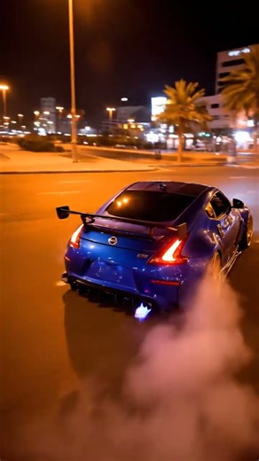 Saudi-Style Nissan 370Z Pendulum Drift on Riyadh Night