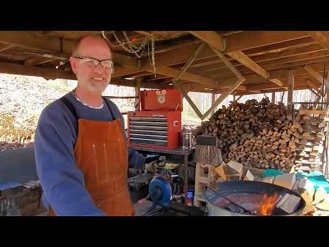 Wood Fired Forge Setup
