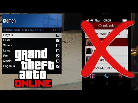 How To REMOVE Phone Contacts in GTA 5 Online