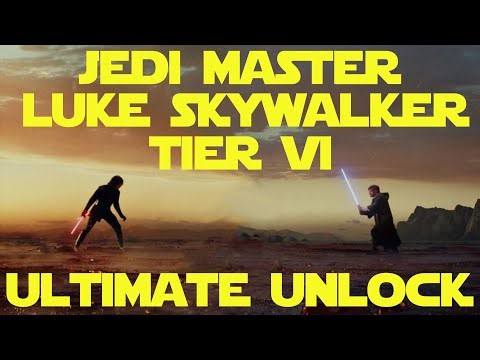 Jedi Master Luke Skywalker - Tier 6 - Ultimate Ability Unlock in Star Wars Galaxy Of Heroes!