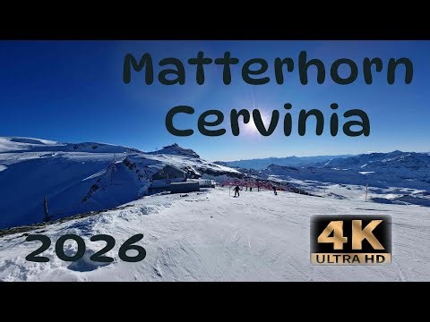 Skiing Cervinia Matterhorn 2026/4K