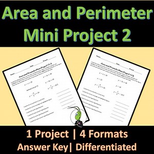 Area and Perimeter Application with Linear Graphing Project 2 for  Geometry