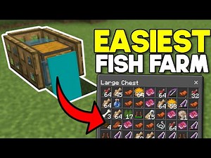 Easiest Fish Farm Minecraft Bedrock 1.20