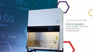 How to operate: Thermo Scientific 1500 Series A2 Biosafety Cabinet U-V germicidal light - Scientific Videos | Thermo Fisher Scientific US