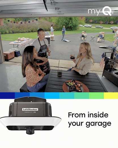 Know who’s there. Let them in. Control it all right from your phone with the Smart Garage Video Keypad. | myQ