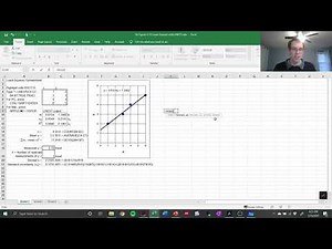 Chapter 4: Least Squares Fitting in Excel Example | CHM 214 | 033