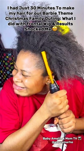 DIY Barbie Cute Ponytail With Frontal Wig Tutorial 🤩ponytail #barbieponytail #hairinspo #pony