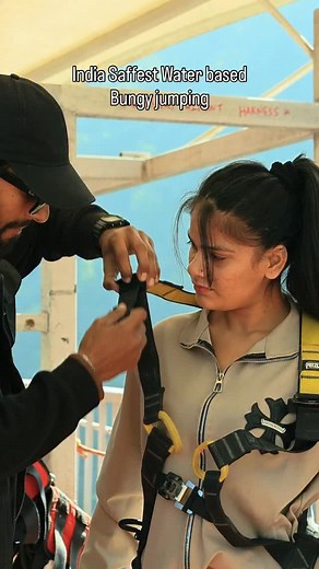 Water based bungy jumping” #adventure #rishikesh #thriller | Splash Bungy