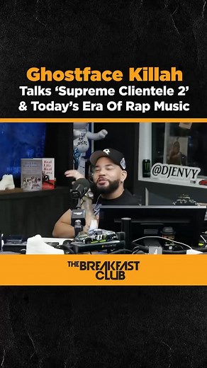 16K views · 543 reactions | breakfastclubam Today's rap has shifted and @ghostfacekillah weighs in on how rappers can survive in this era of Hip-Hop. "You just gotta stay in your lane" - Ghostface Killah | Wutangbrand | Facebook