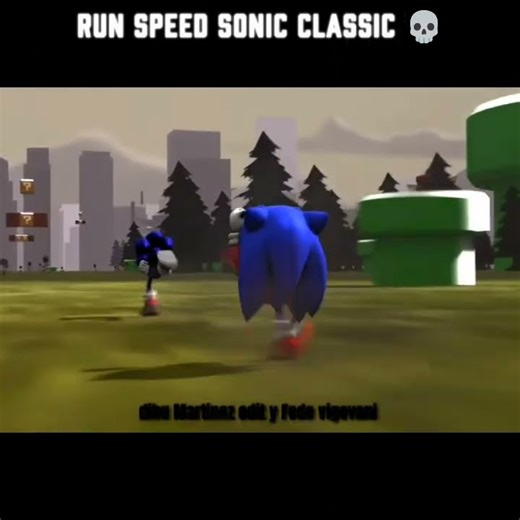 Classic Sonic Run speed vs Sonic 💀