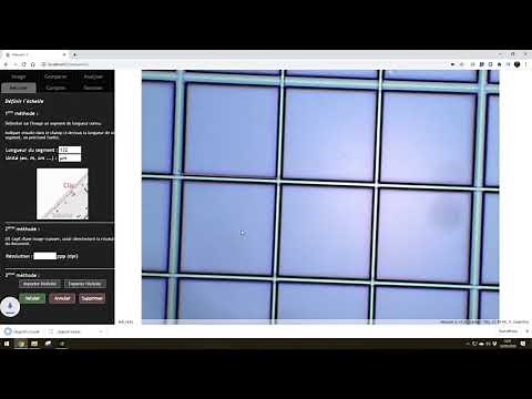 Définir une échelle microscopique et l'enregistrer pour Mesurim2
