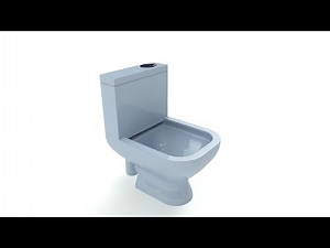 WC English Toilet Seat 3D Modeling Using AutoCAD - QasimCAD
