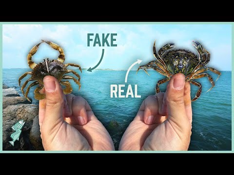 KEEPER Tautog from the Jetty! | Real vs Fake Crab Experiment