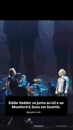 Eu quero Rock🤘🏻 on Instagram: "O U2 estava quase terminando de tocar “The Joshua Tree”, seu clássico de 1987, quando Bono pediu uma ajudinha do palco do CenturyLink Field, na noite de domingo. “Onde está Eddie Vedder?”, ele gritou para o ar frio do estádio. “Espírito de Seattle!” O espírito apareceu: Vedder, vocalista do Pearl Jam e ícone do grunge de Seattle, juntou-se ao U2 para cantar em “Mothers of the Disappeared”, a faixa final da apresentação do álbum completo “Joshua Tree” da banda. El