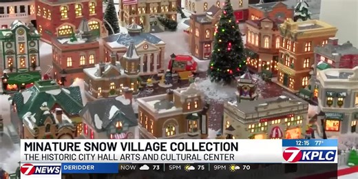 Miniature snow village collection open for free viewing in downtown Lake Charles